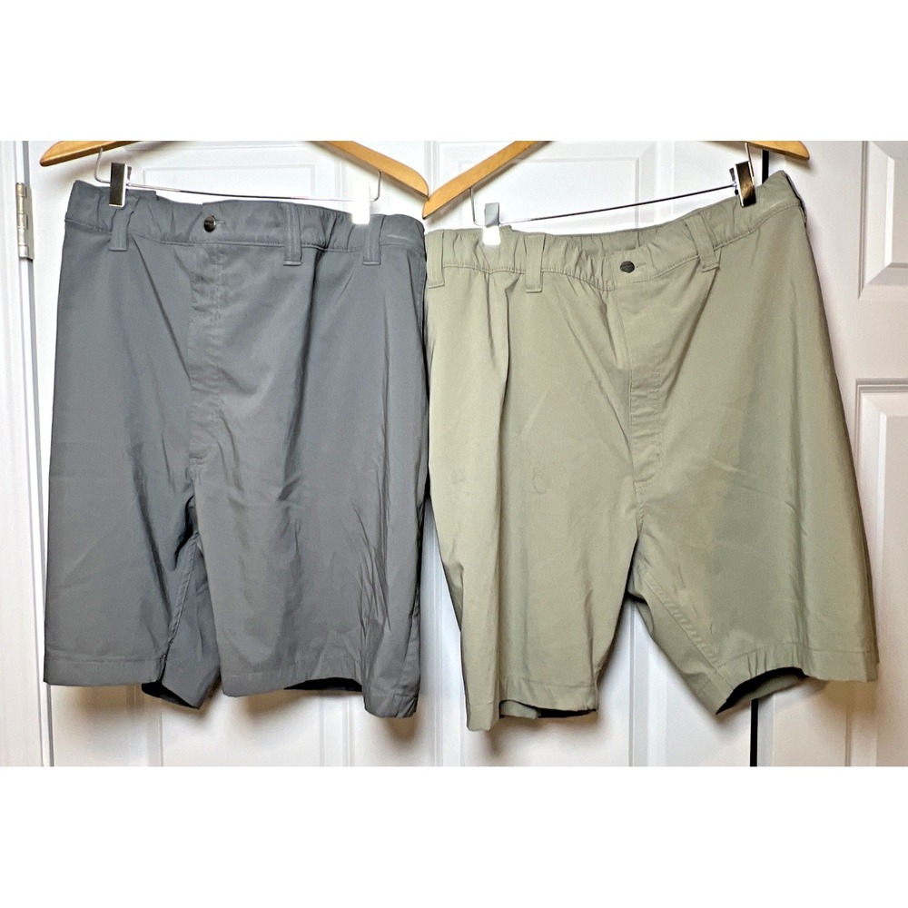 Carhartt 4XL Force Sun Defender Shorts Lot 2 Grey Greige  Relaxed 106264 (Read)
